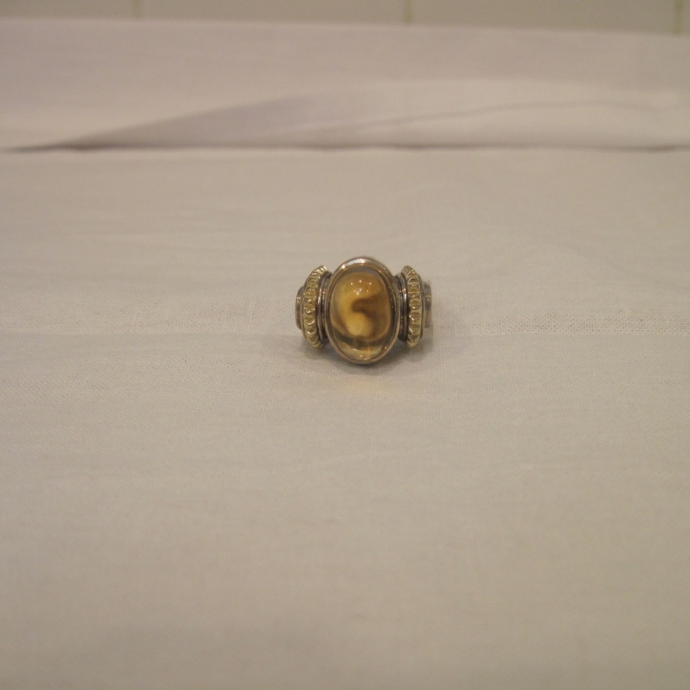 Lagos SS Citrine ring